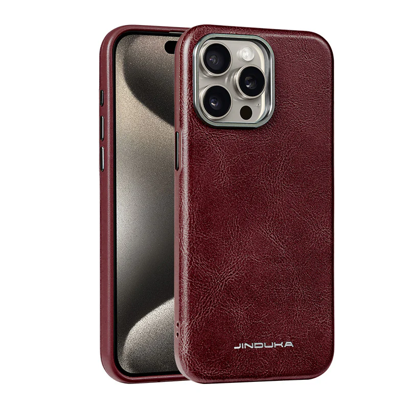 Apple iPhone 17/Air/Pro/Max - Business Retro Shockproof Leather Shockproof Case - Image 2