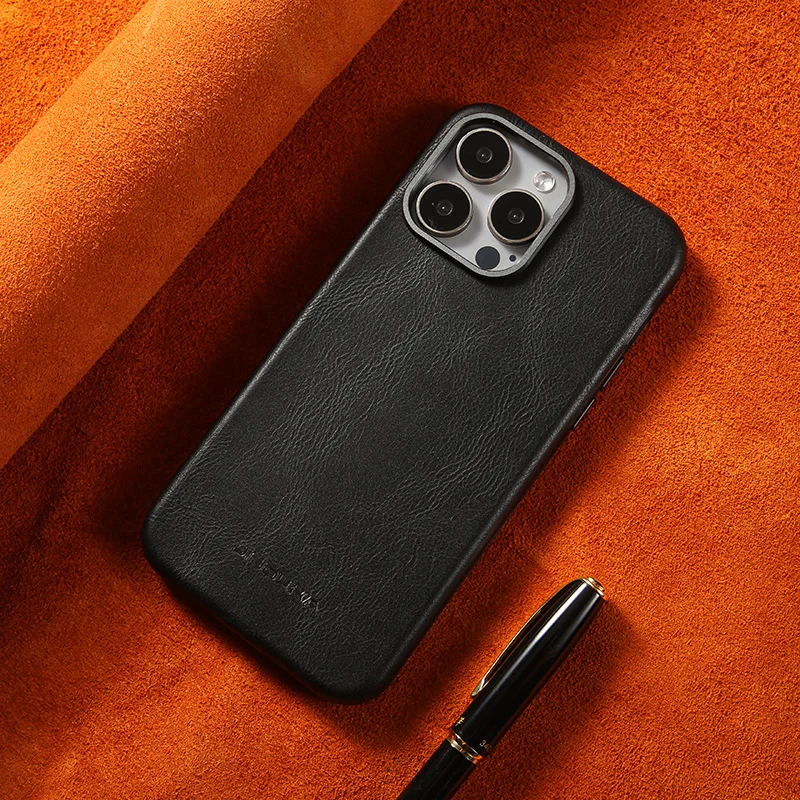 Apple iPhone 17/Air/Pro/Max - Business Retro Shockproof Leather Shockproof Case - Image 5