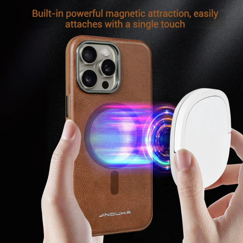 Apple iPhone 17/Air/Pro/Max - Business Retro Shockproof Leather Shockproof Case - Image 9