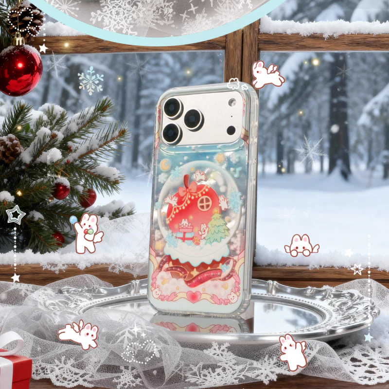 Apple iPhone 17/Pro/Pro Max - Christmas Cartoon Double-Layer Phone Case - Image 2