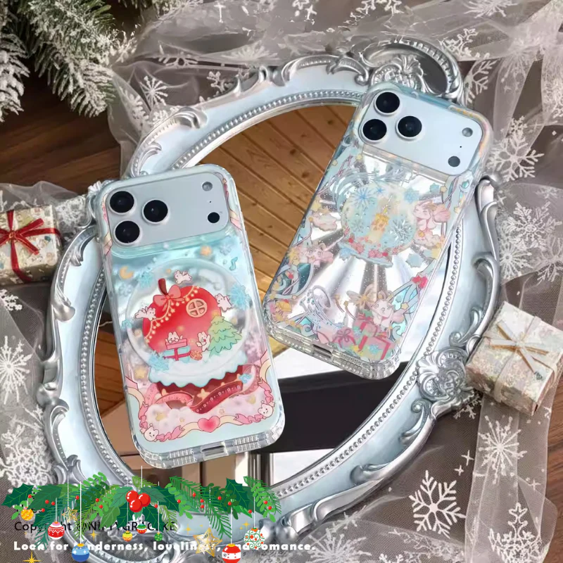 Apple iPhone 17/Pro/Pro Max - Christmas Cartoon Double-Layer Phone Case - Image 5