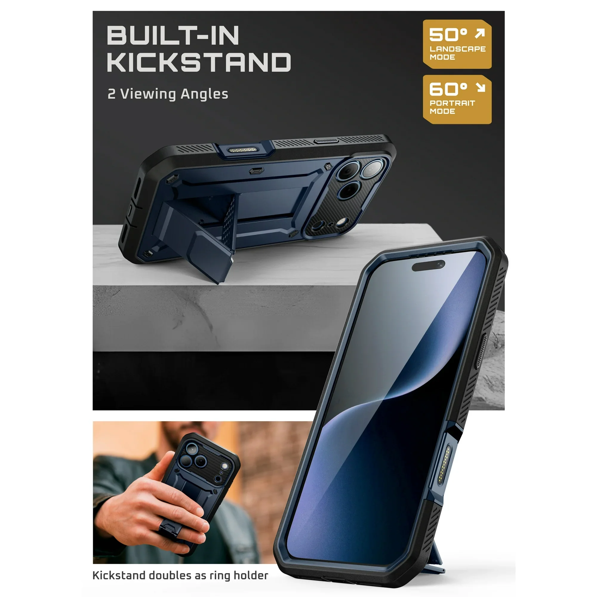 Apple iPhone 17/Pro/Pro Max - SUPCASE Military-Grade Full Body Heavy Duty Phone Case - Image 4