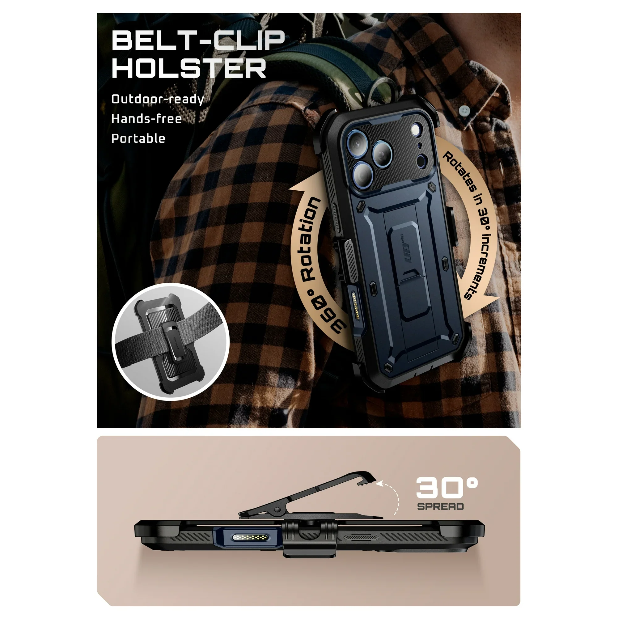 Apple iPhone 17/Pro/Pro Max - SUPCASE Military-Grade Full Body Heavy Duty Phone Case - Image 6