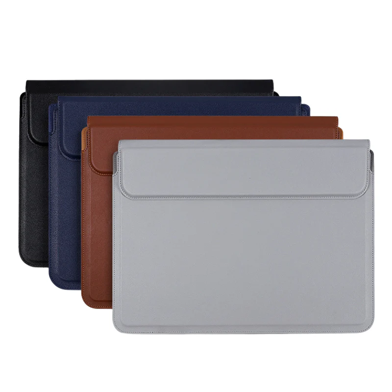 Apple/Lenovo/Huawei Universal 13-inch Laptop Sleeve Storage Bag With Magnetic Closure and Stand