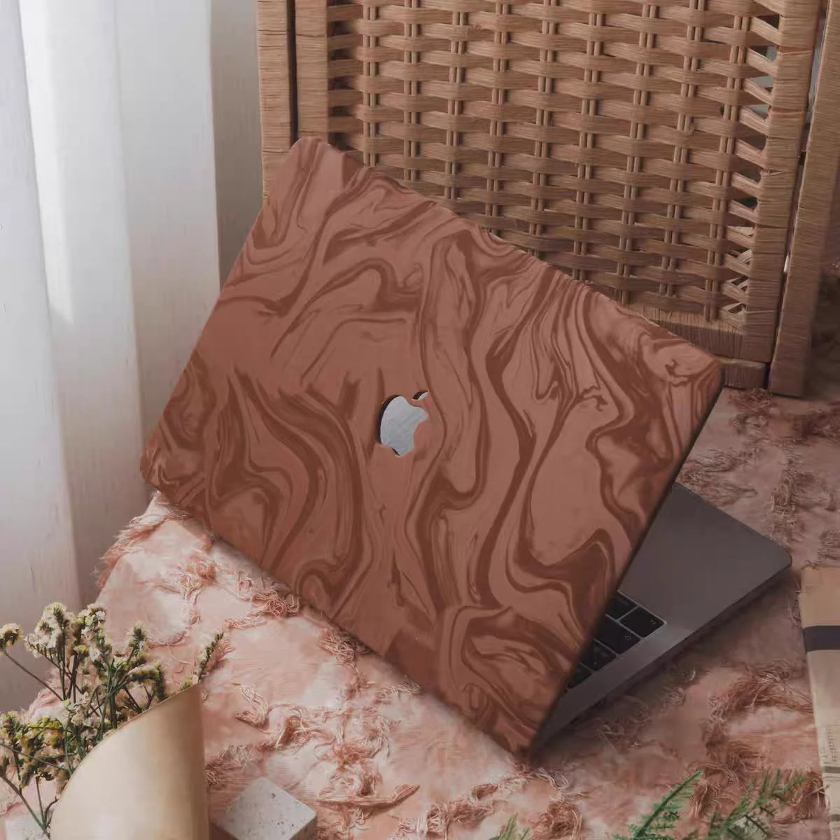 Apple MacBook Pro 14" (A3112 & A3401 & A3185) M4 - 3D Velvet Touch PU Full-Body Protection Cover Case - Image 15