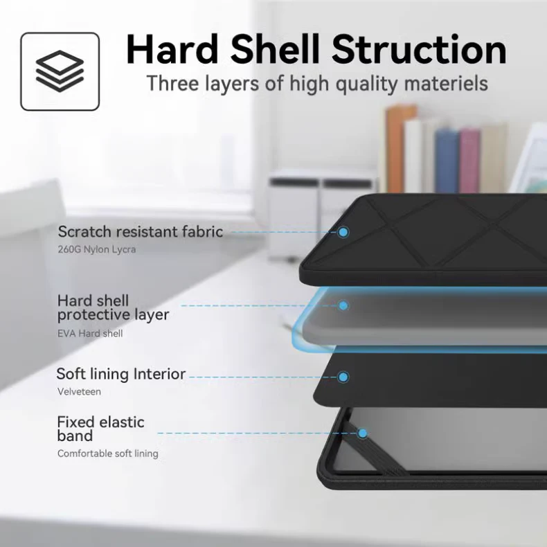 Apple MacBook Air & Pro 13” - 16.2” Smatree Hard EVA Shockproof Protective Sleeve Case - Image 3
