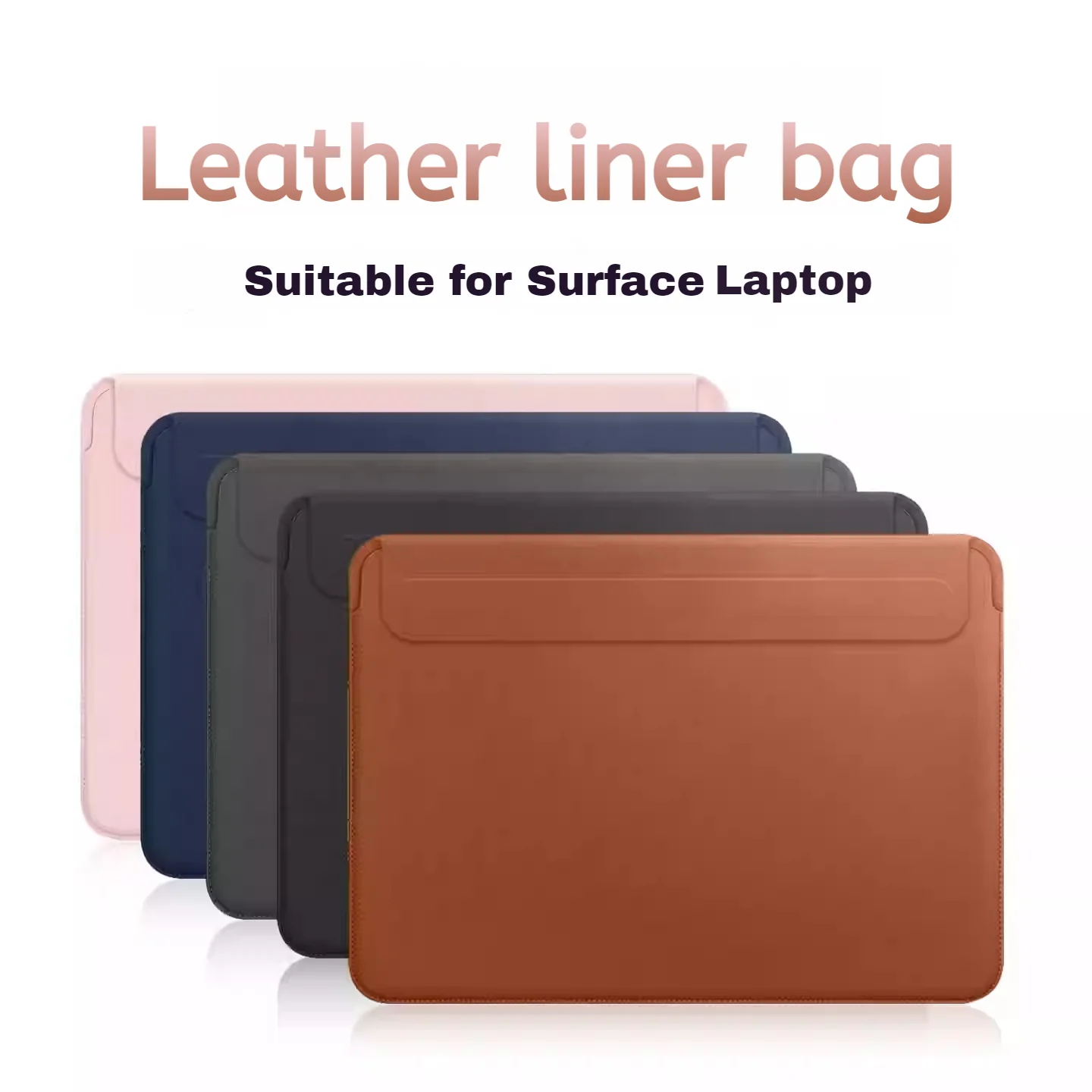 Apple MacBook Air & Pro 13"-17.3" Business Leather Protective Sleeve With Power Bank Bag - Image 4