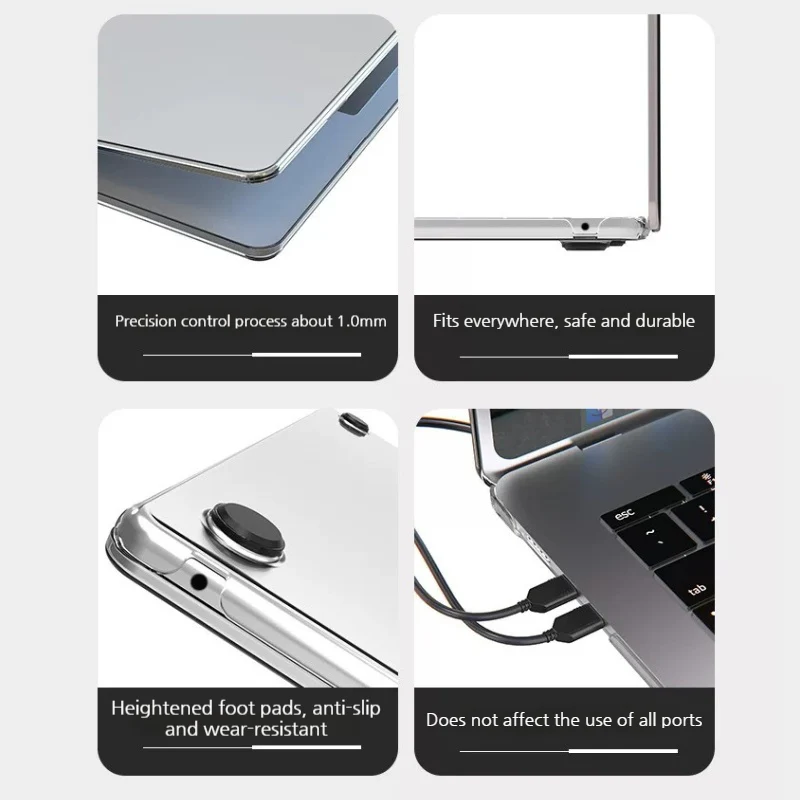 Apple Macbook Neo 13“ 2026 (A3404) - Transparent Shockproof Heavy Duty Tough Case Cover - Image 4