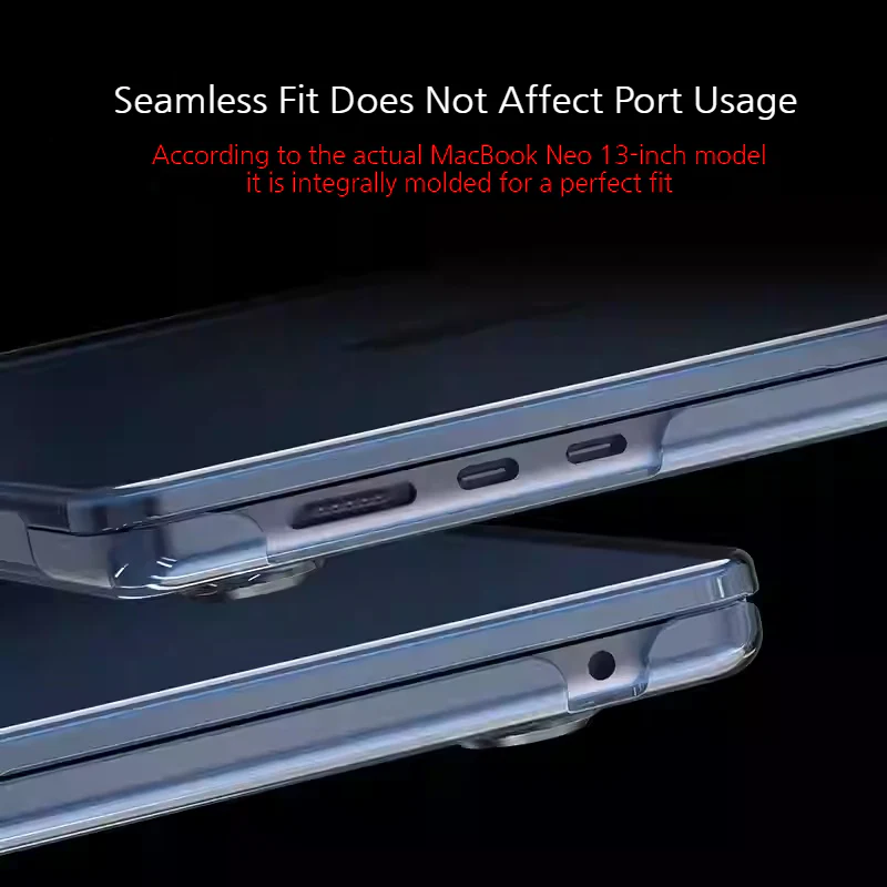 Apple Macbook Neo 13“ 2026 (A3404) - Transparent Shockproof Heavy Duty Tough Case Cover - Image 5