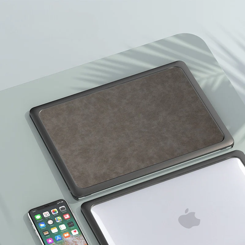 Apple MacBook Pro 16" (A2485 & A2780 & A2991 & A3403 & A3186) - Genuine Sheepskin Leather Shockproof Protective Case - Image 4