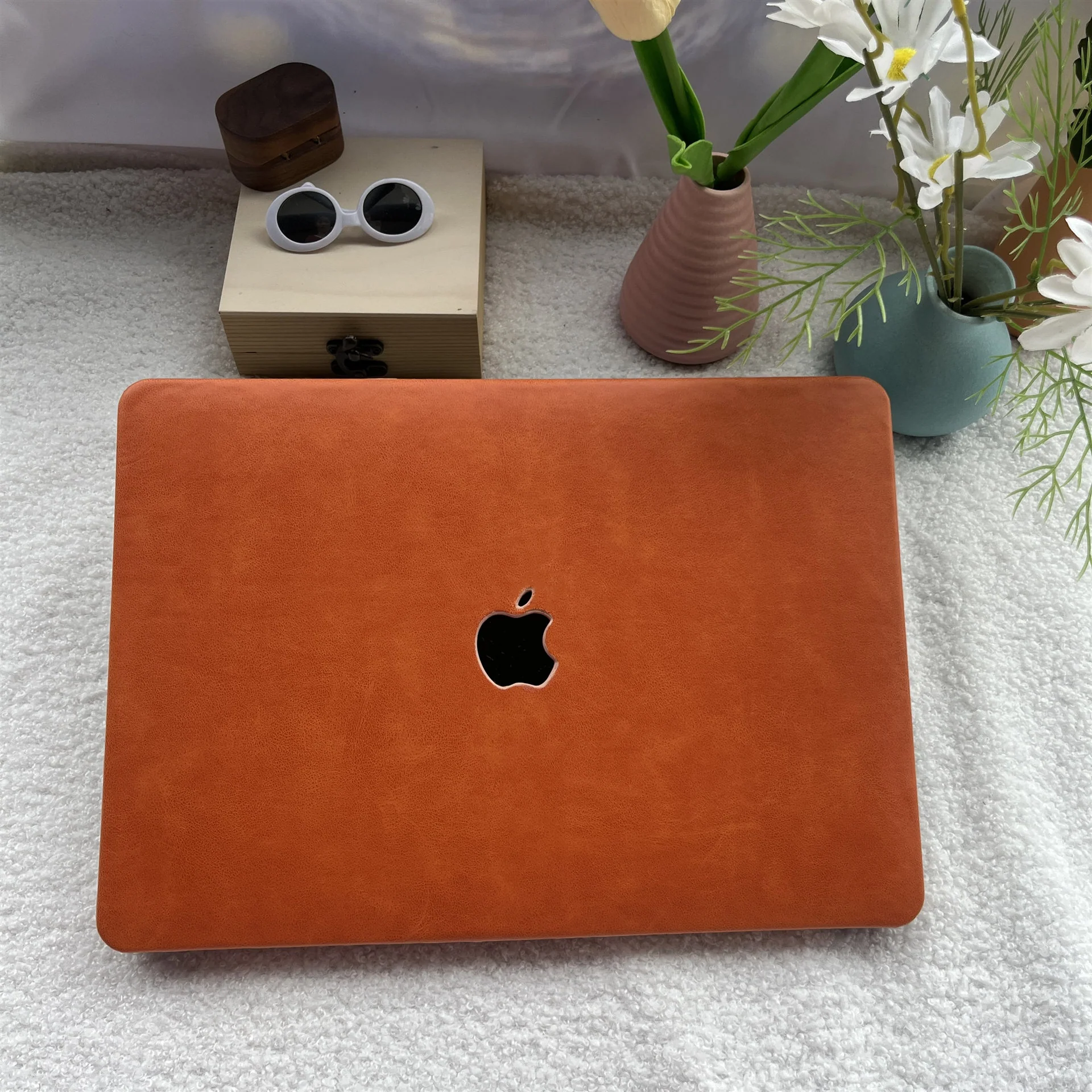 Apple MacBook Pro 13.3" (A1708 & A1706 & A2289 & A2251 & A2338) - Leather Shockproof Protective Case - Image 3