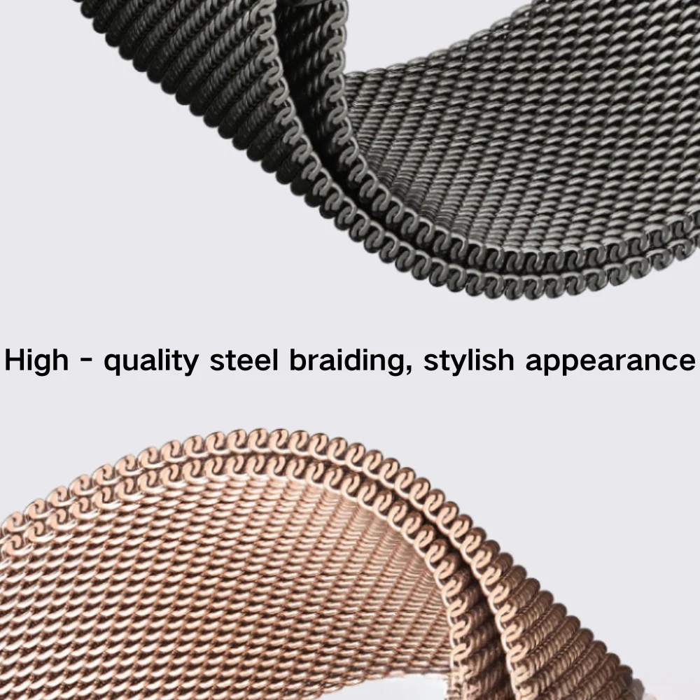 Apple Watch Series 1/2/3/4/5/6/SE/7/8/9/10/Ultra - Metal Clasp Magnetic Round Head Watch Band - Image 10