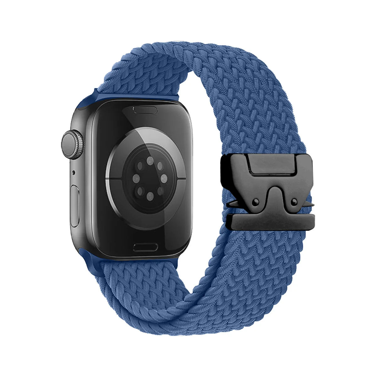 Apple Watch Series 1/2/3/4/5/6/SE/7/8/9/10/Ultra - Parachute Buckle Nylon Braided Loop Watch Band - Image 8
