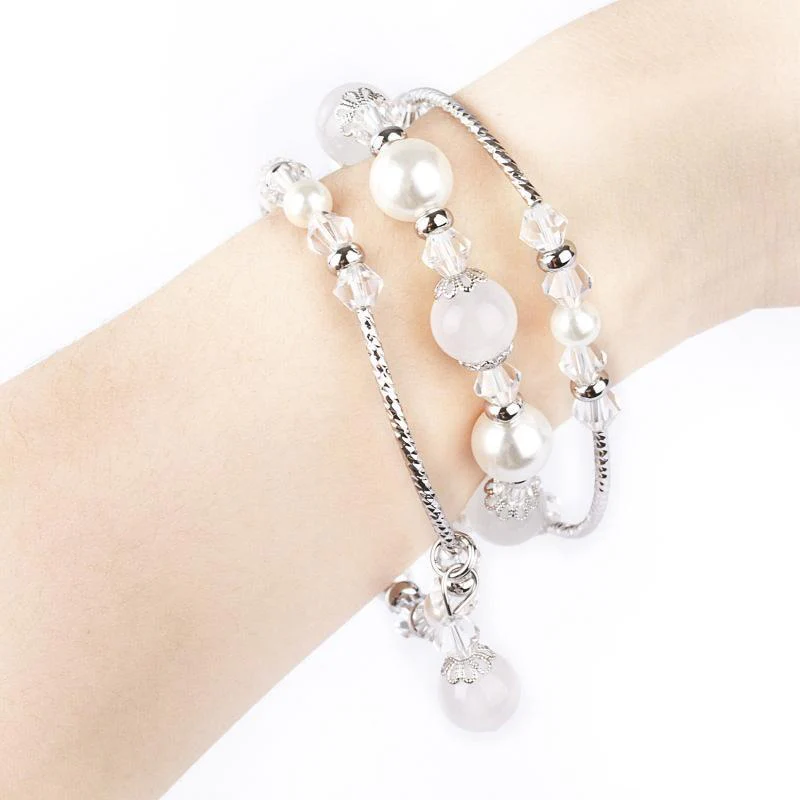 Apple Watch Series 1/2/3/4/5/6/SE/7 Gen - Fashion Agate Beaded Watch Band Chain - Image 3