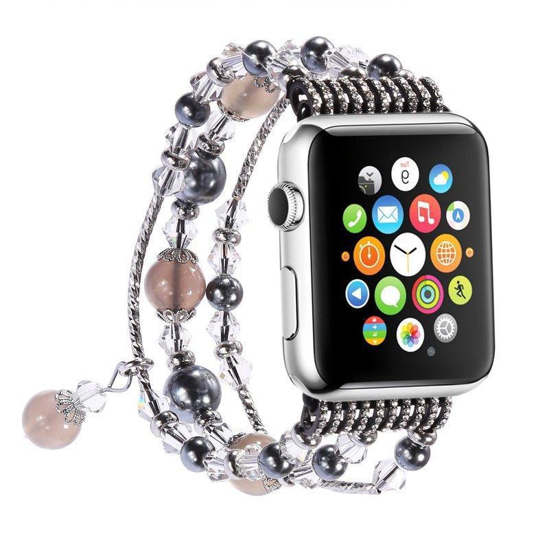 Apple Watch Series 1/2/3/4/5/6/SE/7 Gen - Fashion Agate Beaded Watch Band Chain - Image 7