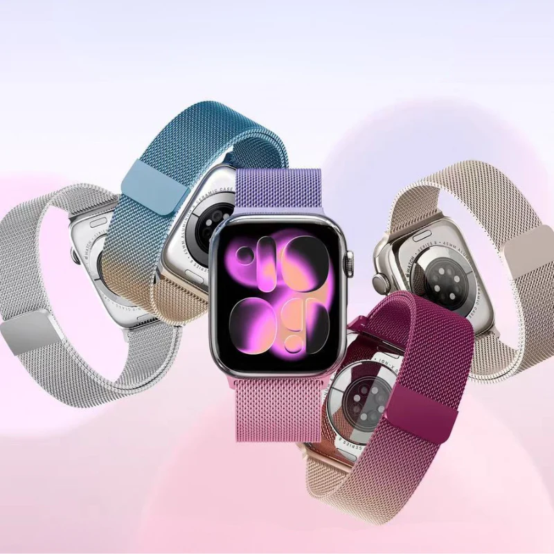 Apple Watch Series 10/11 - Gradient Dual‑Magnetic Metal Watch Band