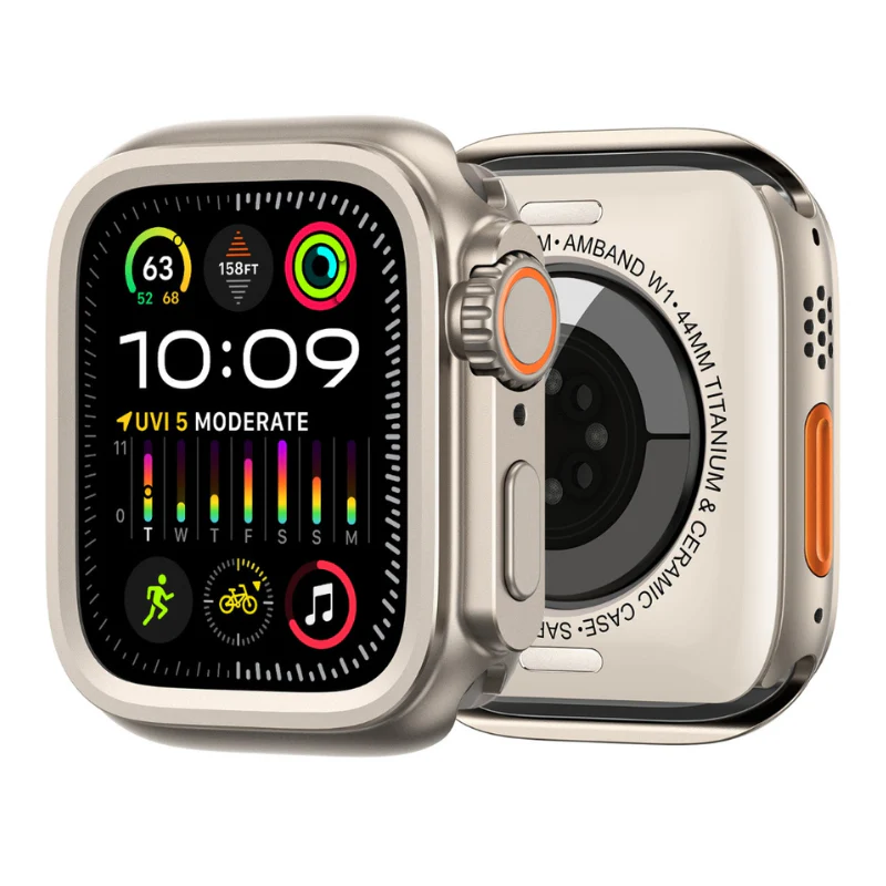 Apple Watch Series 4/5/6/SE/7/8/9 44mm/45mm - Colorful Beaded Patchwork Leather Watch Strap Band