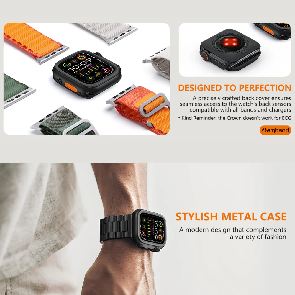 Apple Watch Series 4/5/6/SE/7/8/9 44mm/45mm - Colorful Beaded Patchwork Leather Watch Strap Band - Image 9