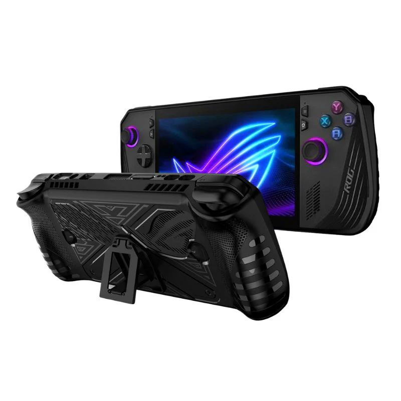 ASUS ROG Ally X (2024) - Shockproof TPU Soft Protective Case Cover With Kickstand