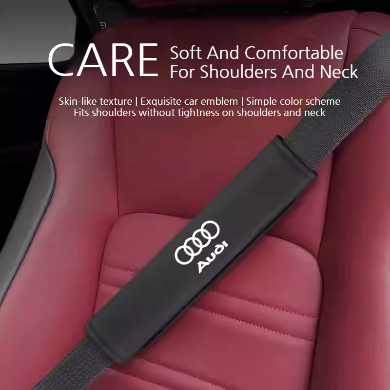 Audi Car Seat Belt Shoulder Pads for A3, A5, A4L, A6L, A7, A8L, Q2, Q3, Q5, Q7 - Image 3