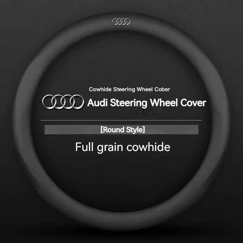 Audi Genuine Cowhide Leather Steering Wheel Cover For Q5L, A4L, A3, A6L, Q3, Q2L, A5, Q7, A7, Q8, S3 - Image 12