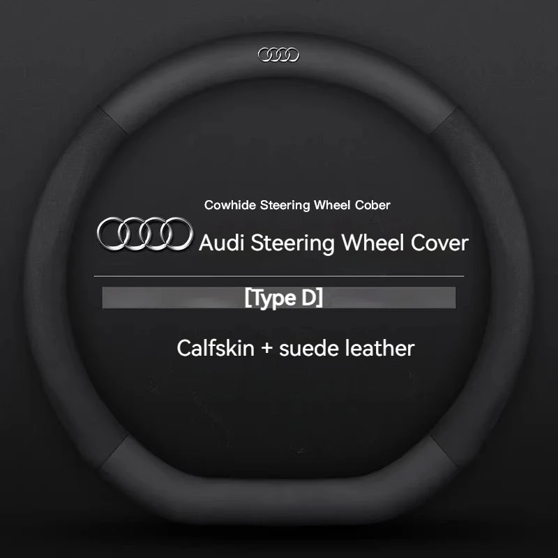 Audi Genuine Cowhide Leather Steering Wheel Cover For Q5L, A4L, A3, A6L, Q3, Q2L, A5, Q7, A7, Q8, S3 - Image 9
