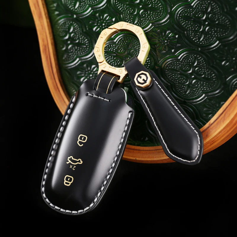 Audi Genuine Leather Protection Car Key Fob Case Cover For A3, A6, A7, A8, Q7, Q8, E-Tron, S3, S6, S7, SQ7, SQ8, RS6, RS7, A6L - Image 4