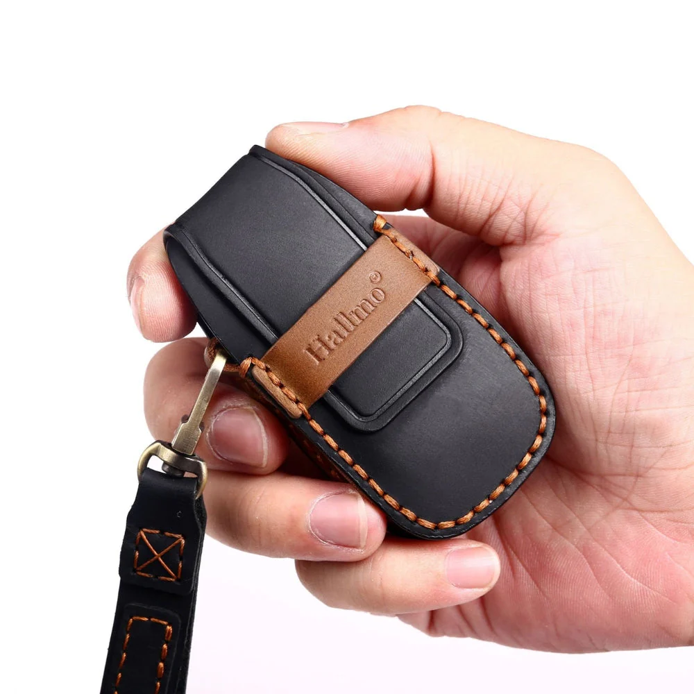 Audi Handcrafted Genuine Leather Car Key Fob Case Cover For A3, A4, A5, A6, A8, Q2, Q5, Q7, Q8, e-tron - Image 17