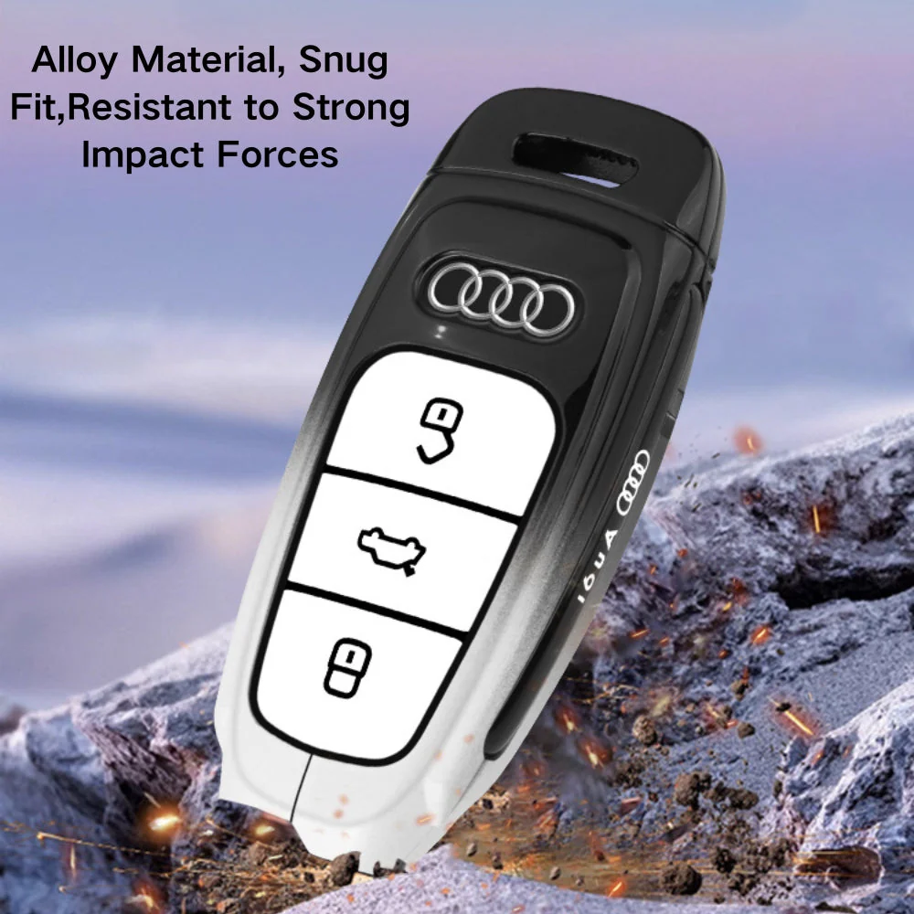 Audi Stylish with Cool Shockproof Car Key Protective Fob Case Cover For A3, A4, A5, A6, Q2, Q3, Q5, Q7, Q8, e-tron - Image 13