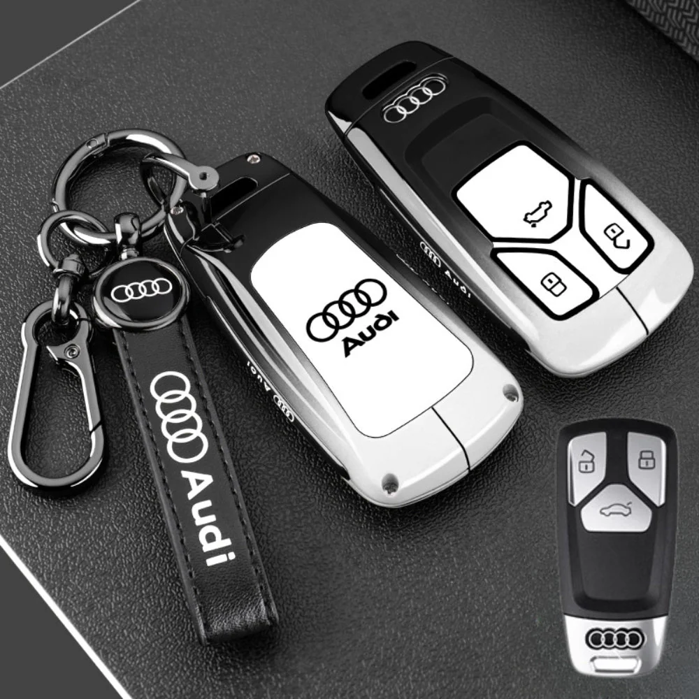 Audi Stylish with Cool Shockproof Car Key Protective Fob Case Cover For A3, A4, A5, A6, Q2, Q3, Q5, Q7, Q8, e-tron - Image 2