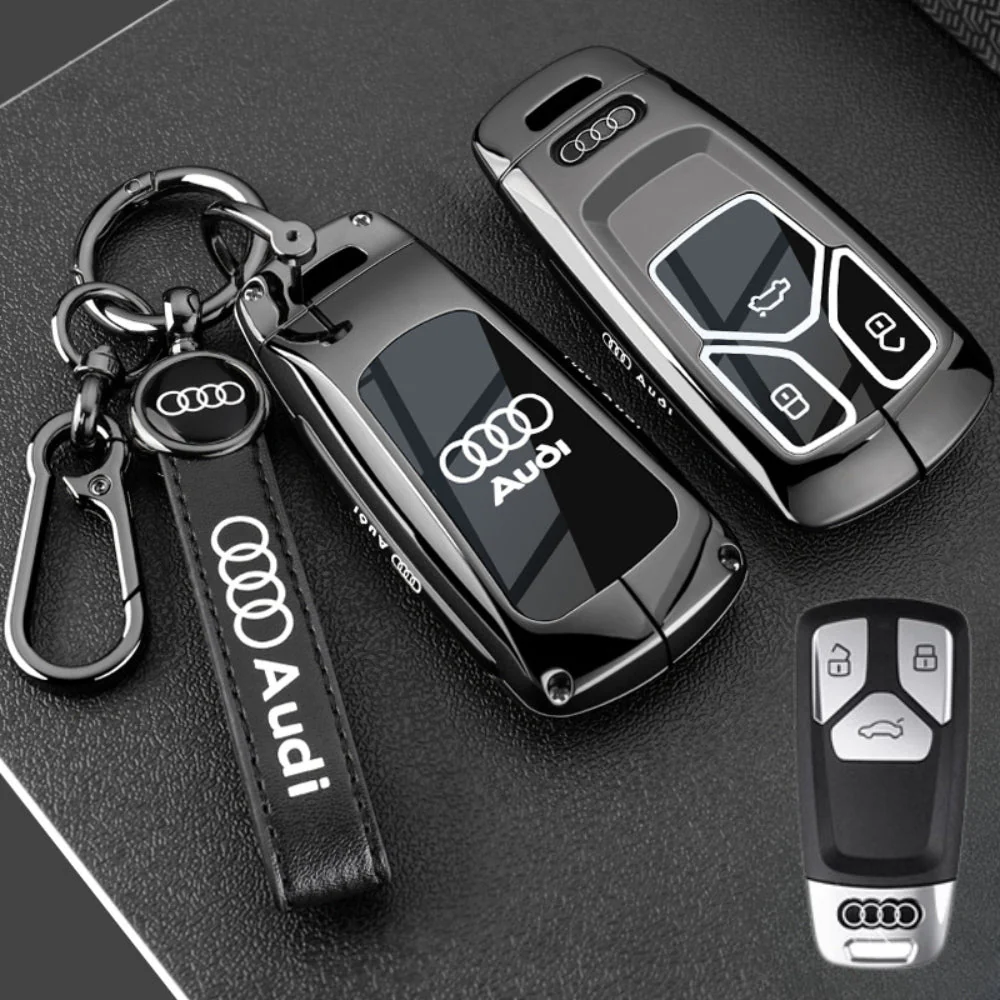 Audi Stylish with Cool Shockproof Car Key Protective Fob Case Cover For A3, A4, A5, A6, Q2, Q3, Q5, Q7, Q8, e-tron - Image 3