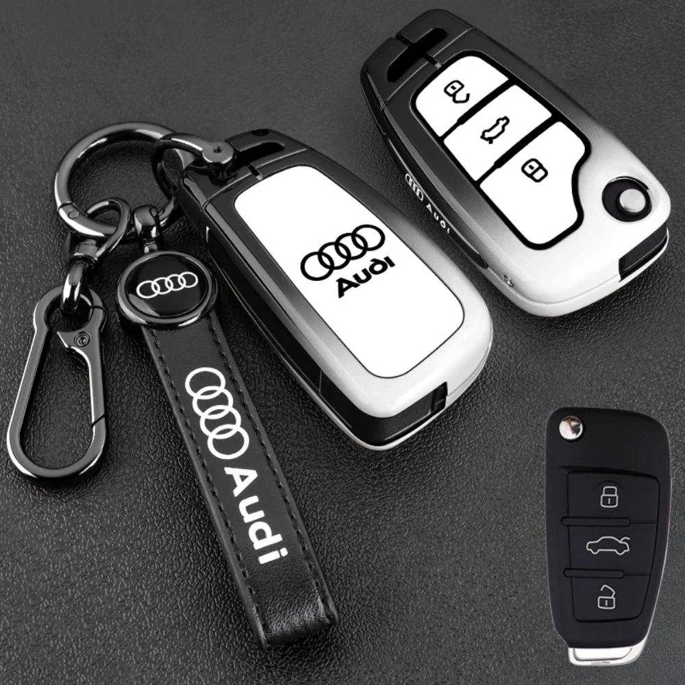 Audi Stylish with Cool Shockproof Car Key Protective Fob Case Cover For A3, A4, A5, A6, Q2, Q3, Q5, Q7, Q8, e-tron - Image 8