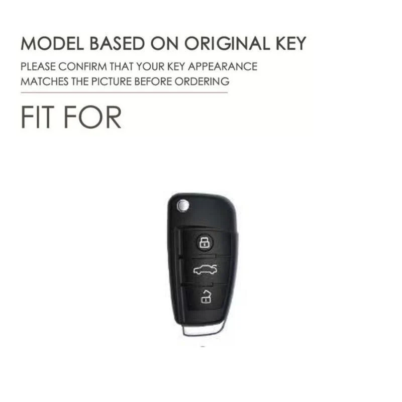 Audi Zinc Alloy Silicone Car Key Fob Case Cover For A3 For A4, A5, Q3, Q7, Audi TT - Image 6