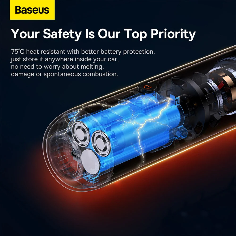 Baseus A3 Lite Car Vacuum Cleaner 100W 12000 Pa - Image 8
