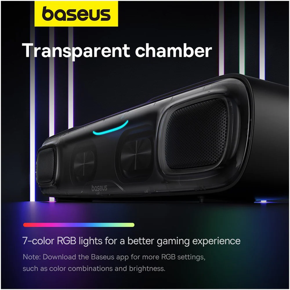 Baseus AeQur DS10 Mini Soundbar-Cluster Black - Image 3