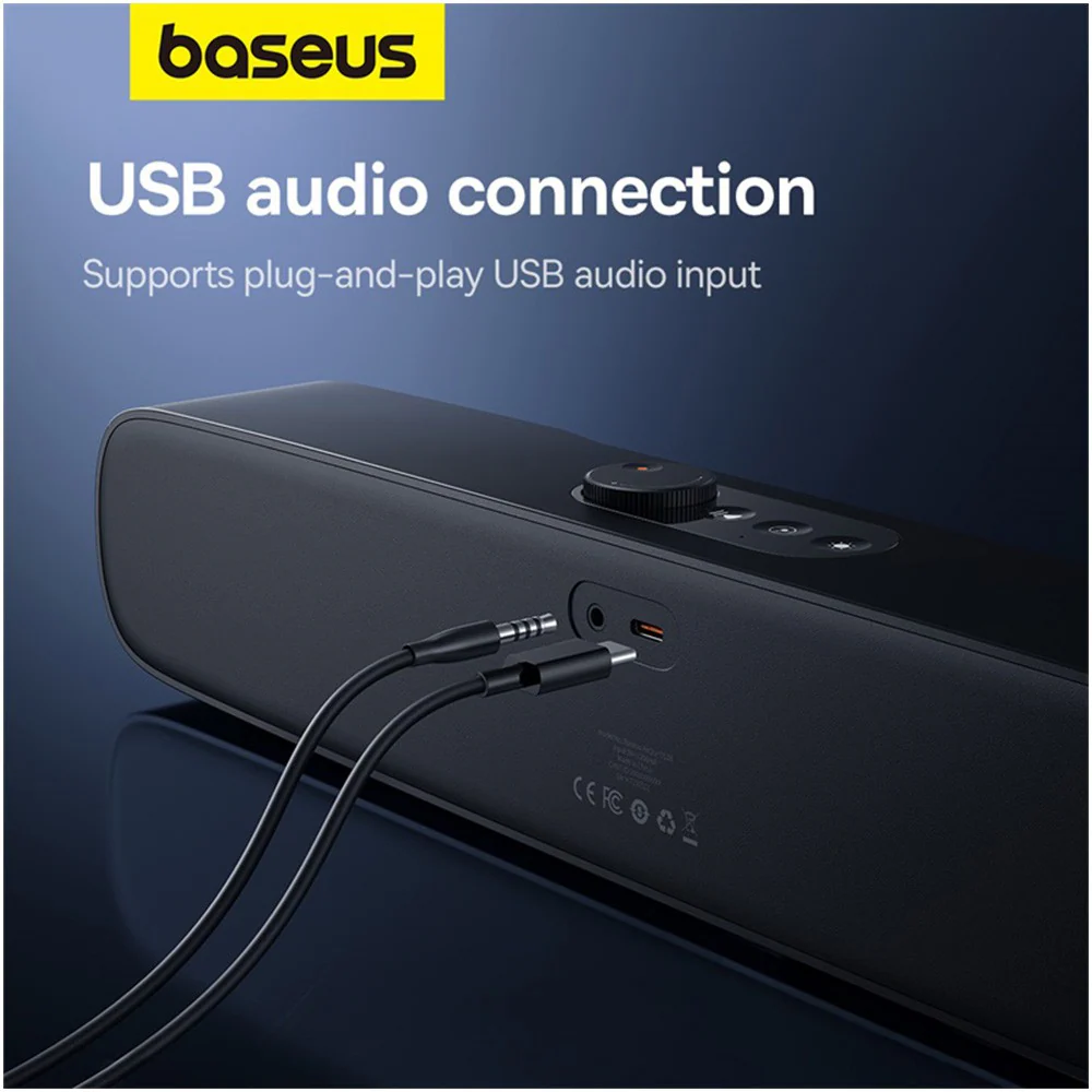 Baseus AeQur DS10 Mini Soundbar-Cluster Black - Image 6