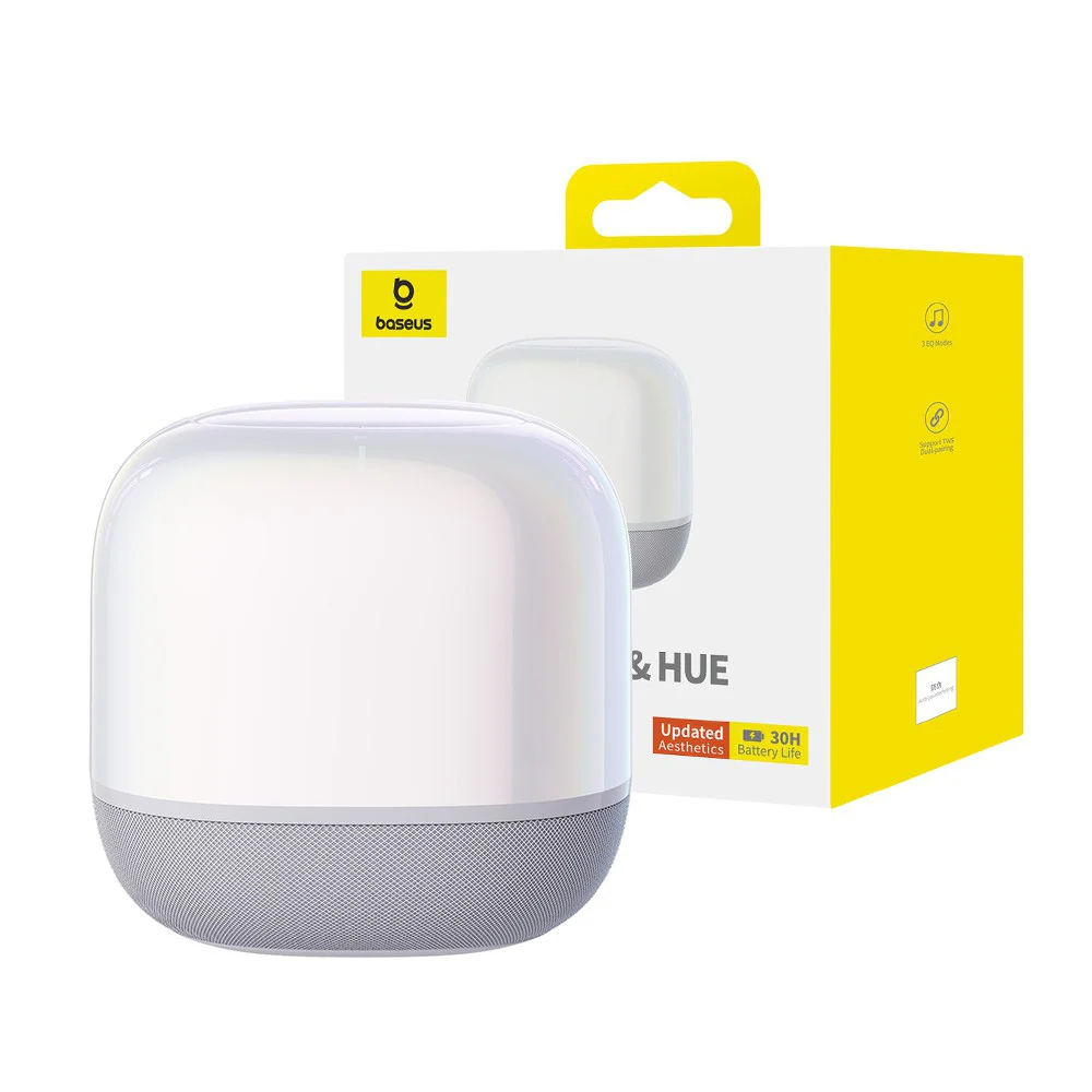 Baseus AeQur V2 Wireless Speaker Moon-White - Image 8