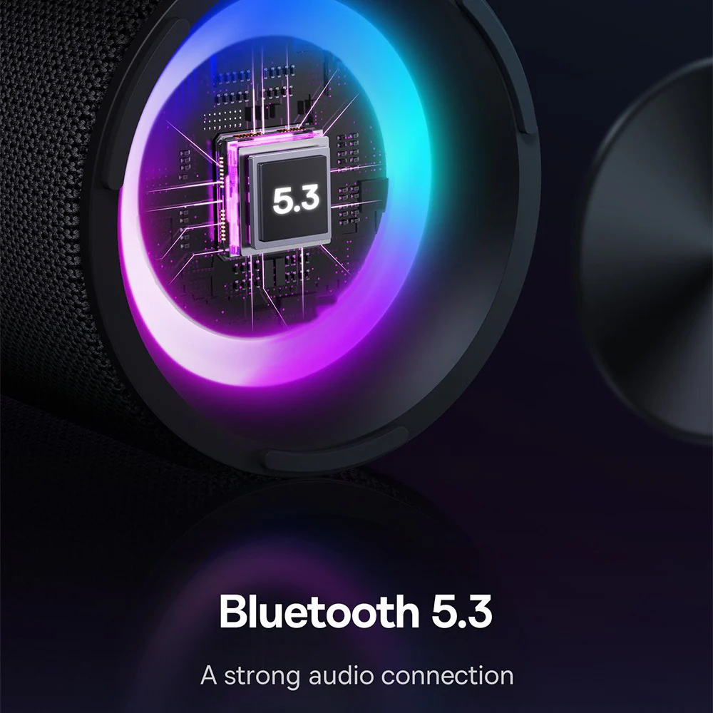 Baseus AeQur VO20 Portable Wireless Speaker-Cluster Black - Image 4