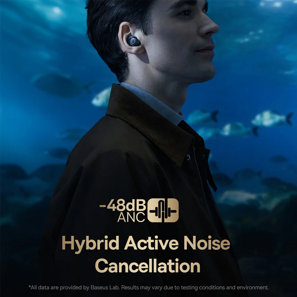 Baseus Bowie MA20 Pro True Wireless Earphones-Cluster Black - Image 6