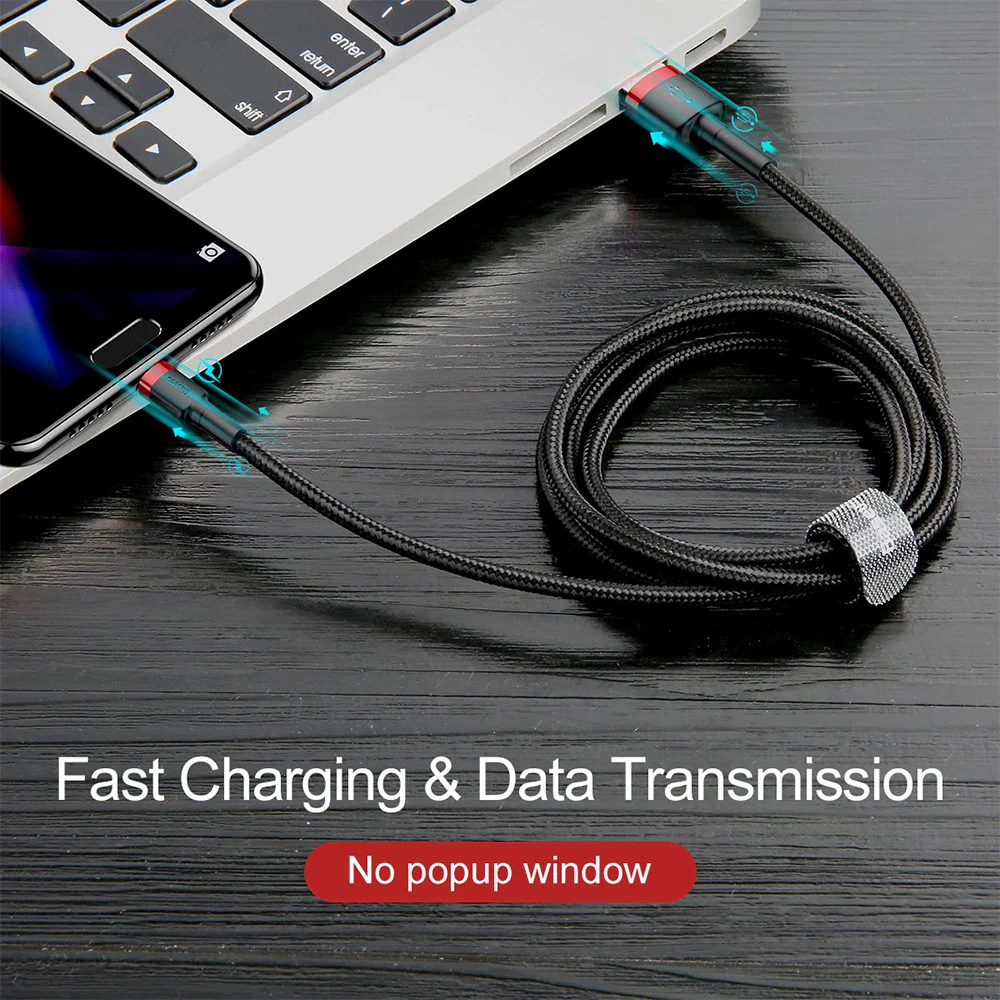 Baseus Cafule Double Side Insertion Micro USB Charging Cable 1.5A 2M - Image 5