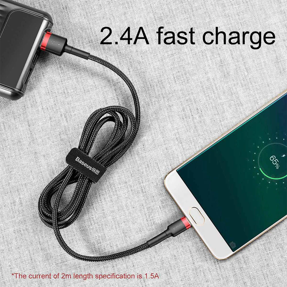 Baseus Cafule Double Side Insertion Micro USB Charging Cable 1.5A 2M - Image 6