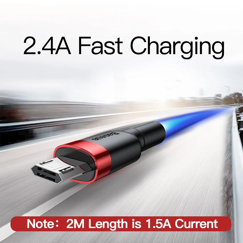 Baseus Cafule Double Side Insertion Micro USB Charging Cable 1.5A 2M - Image 7