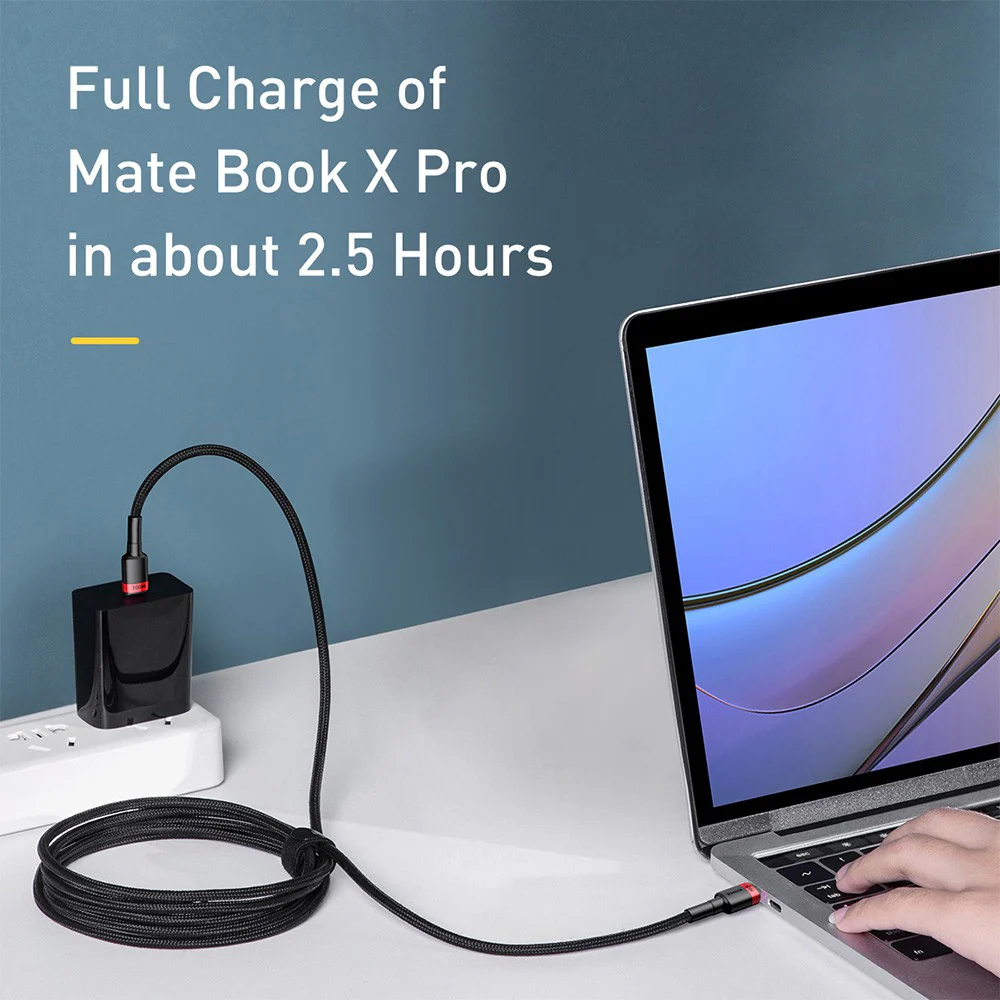 Baseus Cafule PD2.0 100W Flash Charging Type-C to Type-C Cable (20V 5A) 2m - Image 8