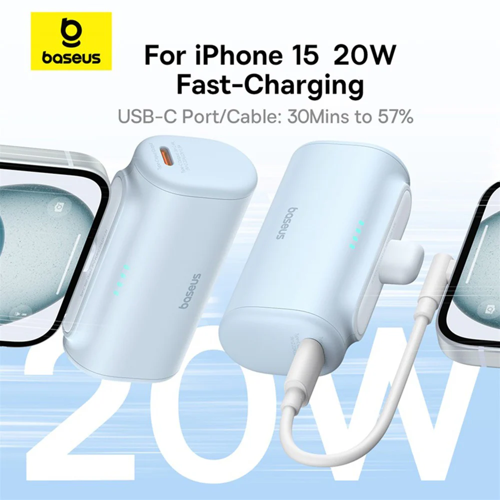 Baseus Compact Fast Charging Power Bank Type-C Edition 5000mAh 20W - Image 6