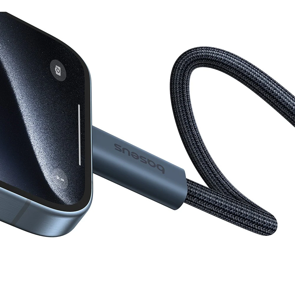 Baseus Flash Series 2 USB4 Full Featured Data Cable Type-C to Type-C 240W 1M-Cluster Black Compatible for iPhone 15 16 Series - Image 5