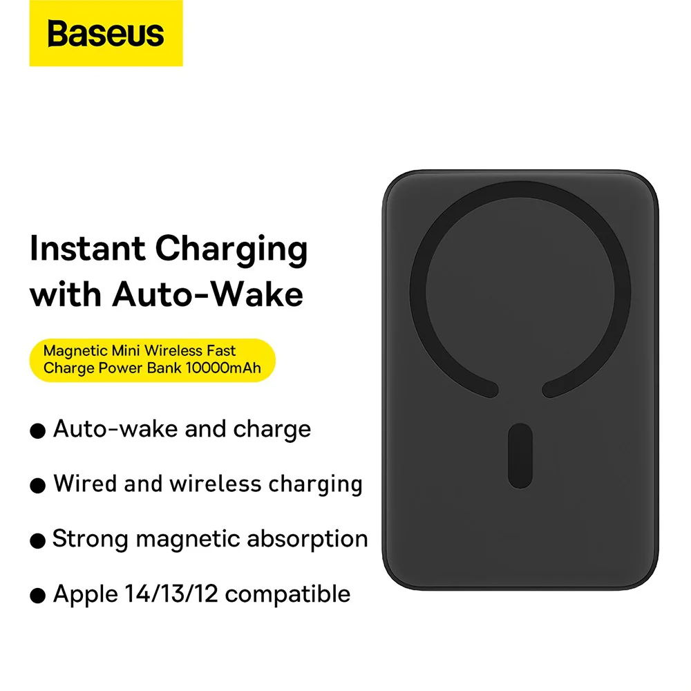 Baseus Magnetic Mini Air Wireless Fast Charge Power Bank 10000mAh 20W - Image 7