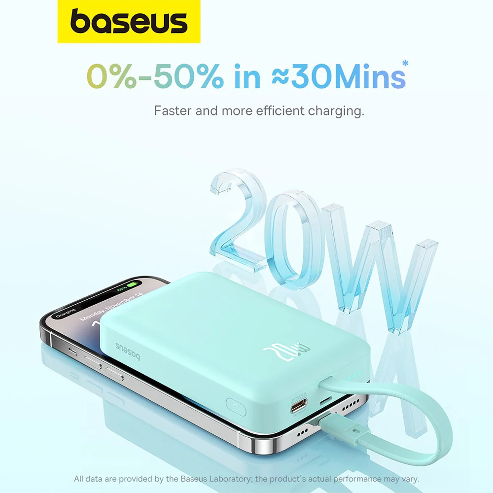 Baseus Magnetic Mini Wireless Fast Charge Power Bank iP Edition 10000mAh 20W - Image 9
