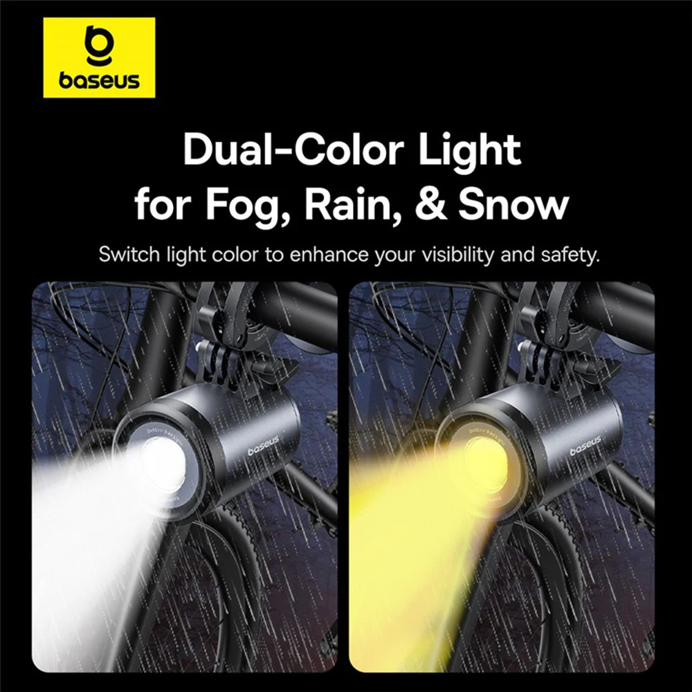Baseus PrimeTrip Series Dual-Color Bike Light 2-in-1 Set-Cosmic Black - Image 5
