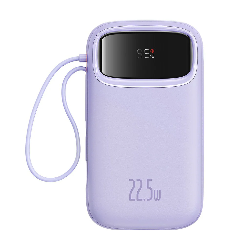 Baseus Qpow2 Dual-Cable Digital Display Fast Charge Power Bank 20000mAh 22.5W