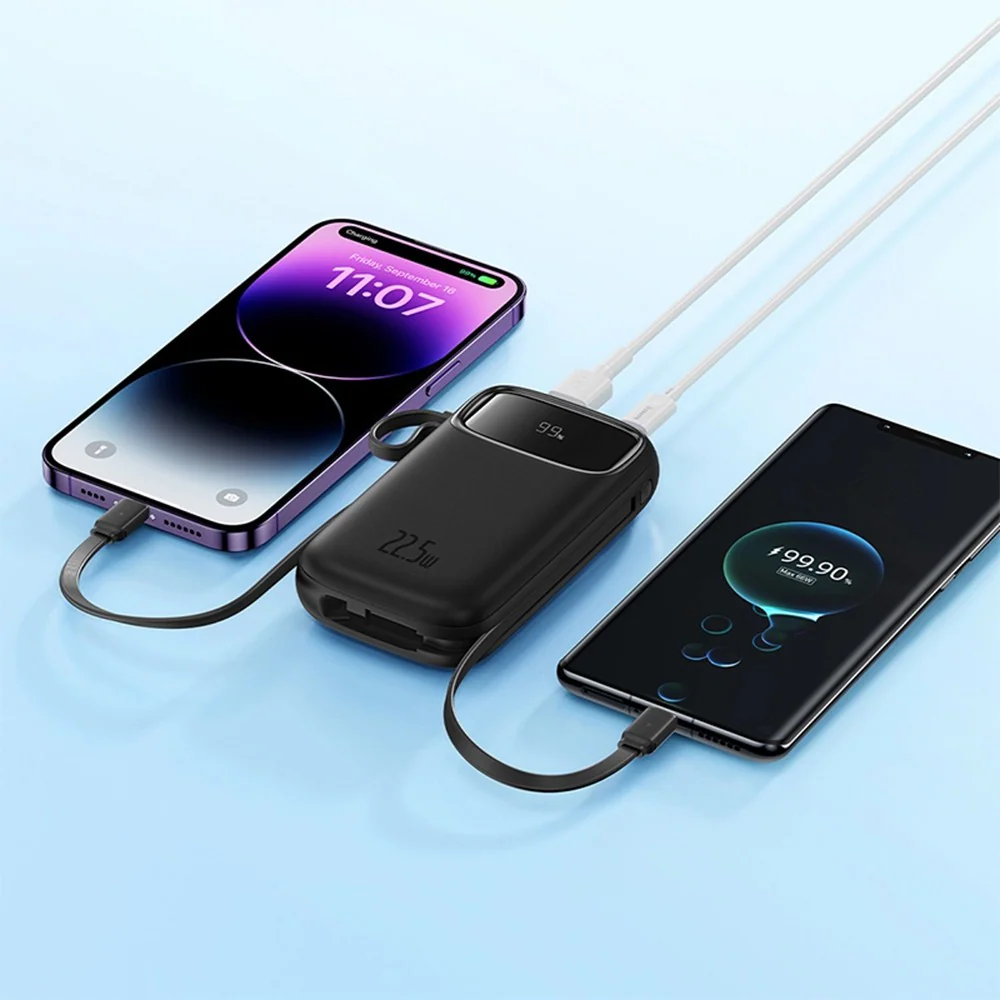 Baseus Qpow2 Dual-Cable Digital Display Fast Charge Power Bank 20000mAh 22.5W - Image 11